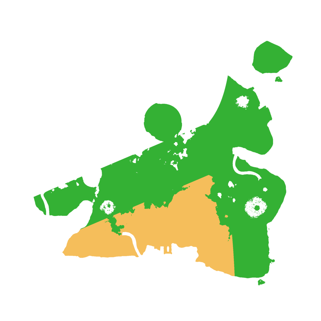 Biome Rust Map: Procedural Map, Size: 2400, Seed: 1226165072