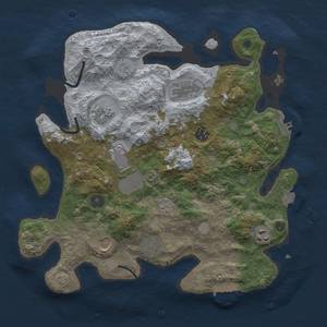 Thumbnail Rust Map: Procedural Map, Size: 3500, Seed: 21146254, 16 Monuments