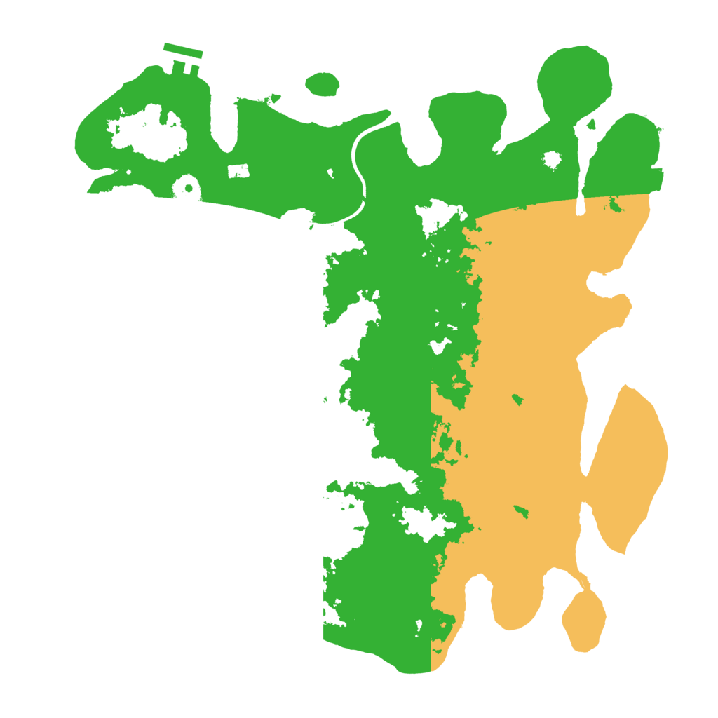 Biome Rust Map: Procedural Map, Size: 3700, Seed: 174860416