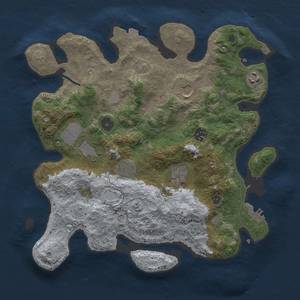 Thumbnail Rust Map: Procedural Map, Size: 3500, Seed: 265938785, 14 Monuments