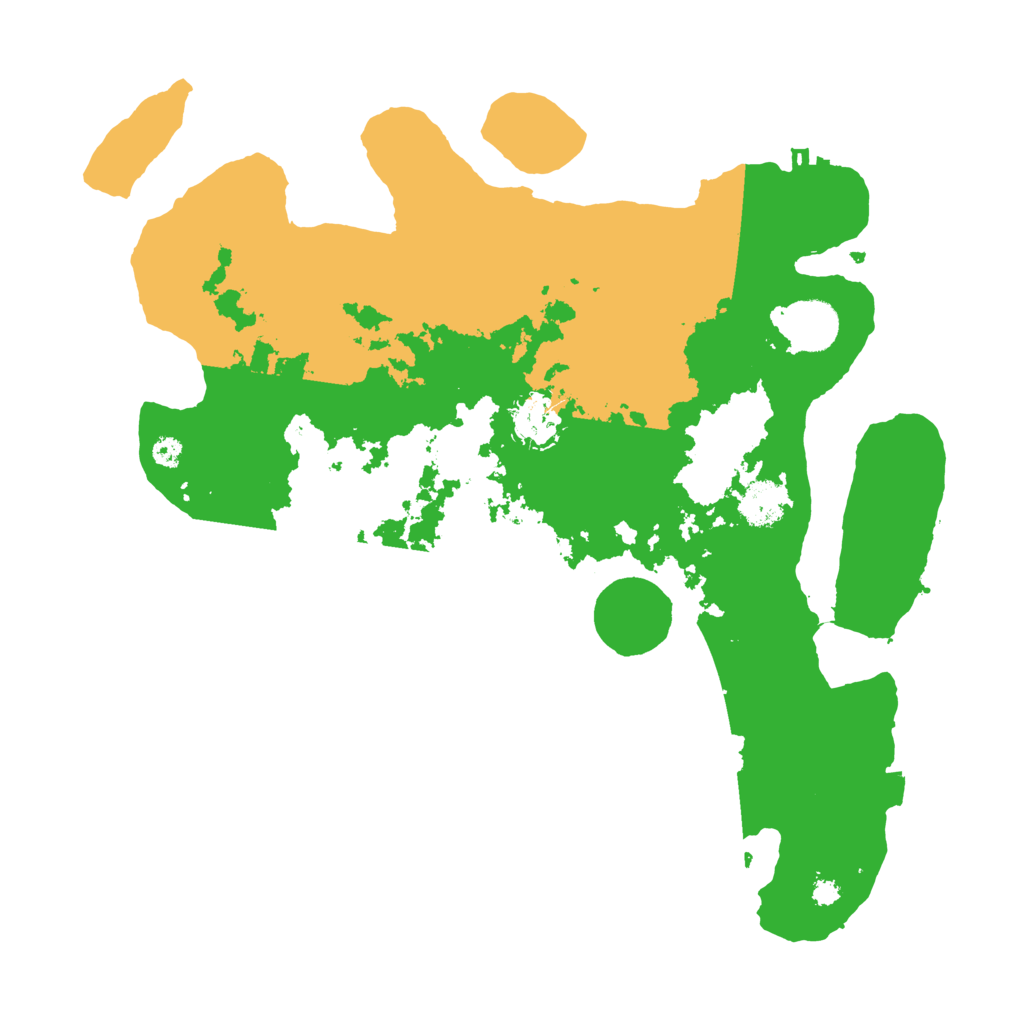 Biome Rust Map: Procedural Map, Size: 3500, Seed: 75734