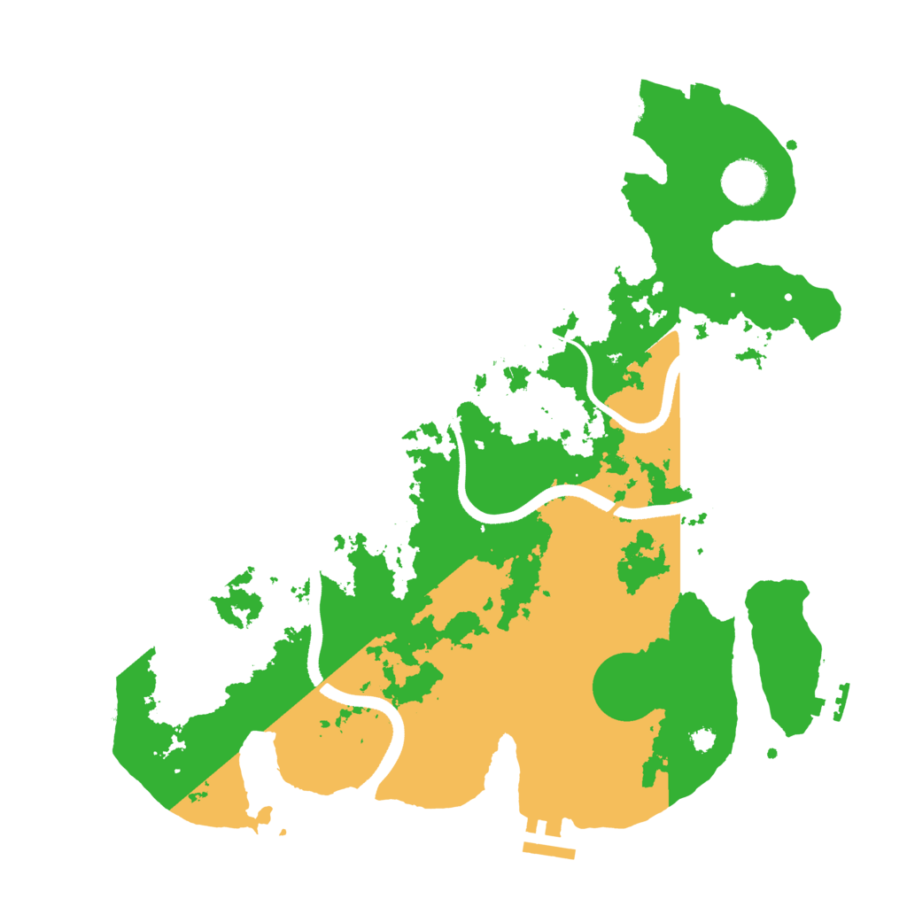 Biome Rust Map: Procedural Map, Size: 3500, Seed: 970233910