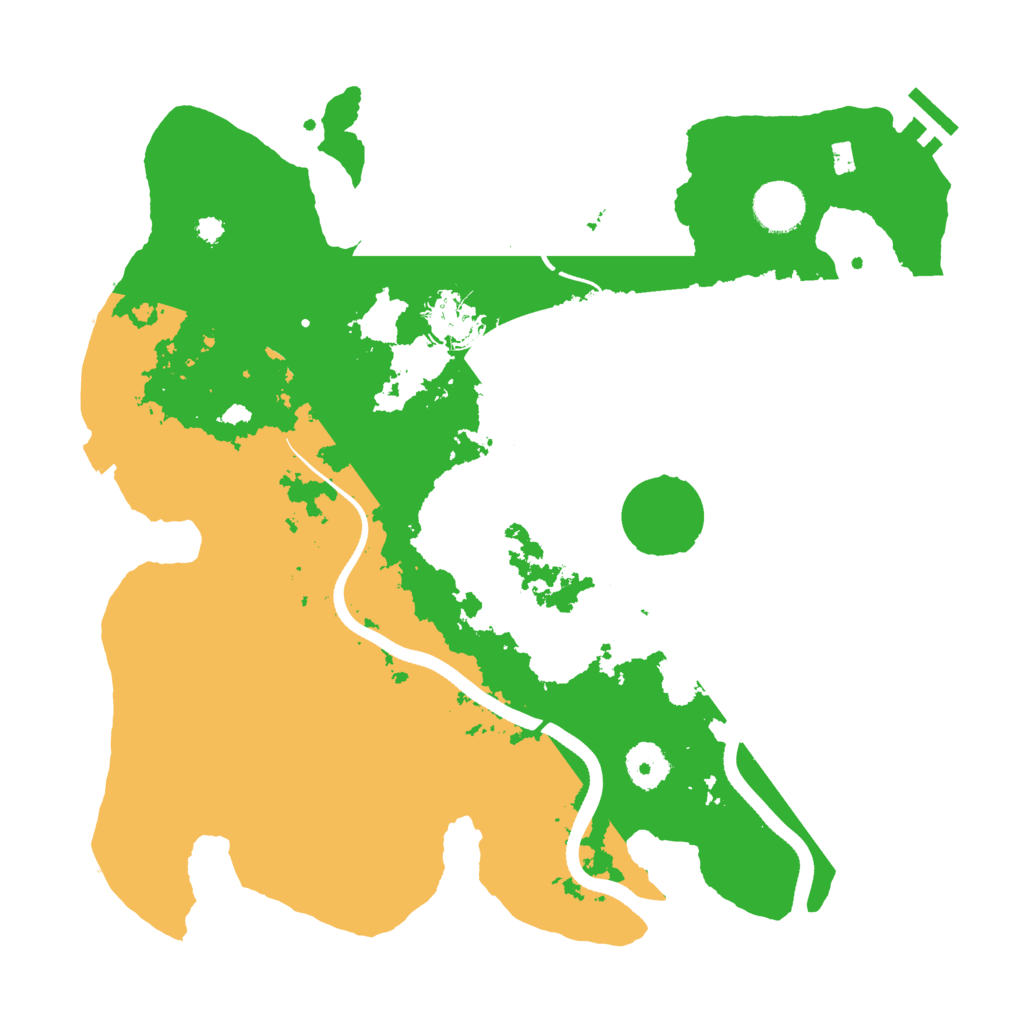 Biome Rust Map: Procedural Map, Size: 3500, Seed: 15001920