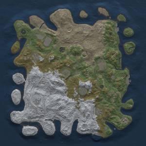 Thumbnail Rust Map: Procedural Map, Size: 4250, Seed: 317124492, 19 Monuments