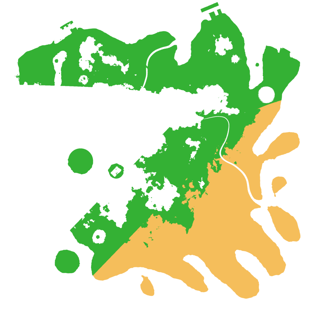 Biome Rust Map: Procedural Map, Size: 3500, Seed: 1495046694