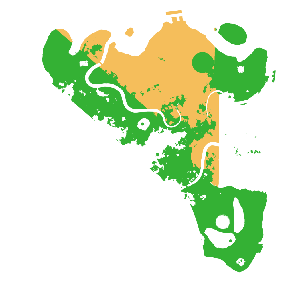 Biome Rust Map: Procedural Map, Size: 3700, Seed: 1656244574