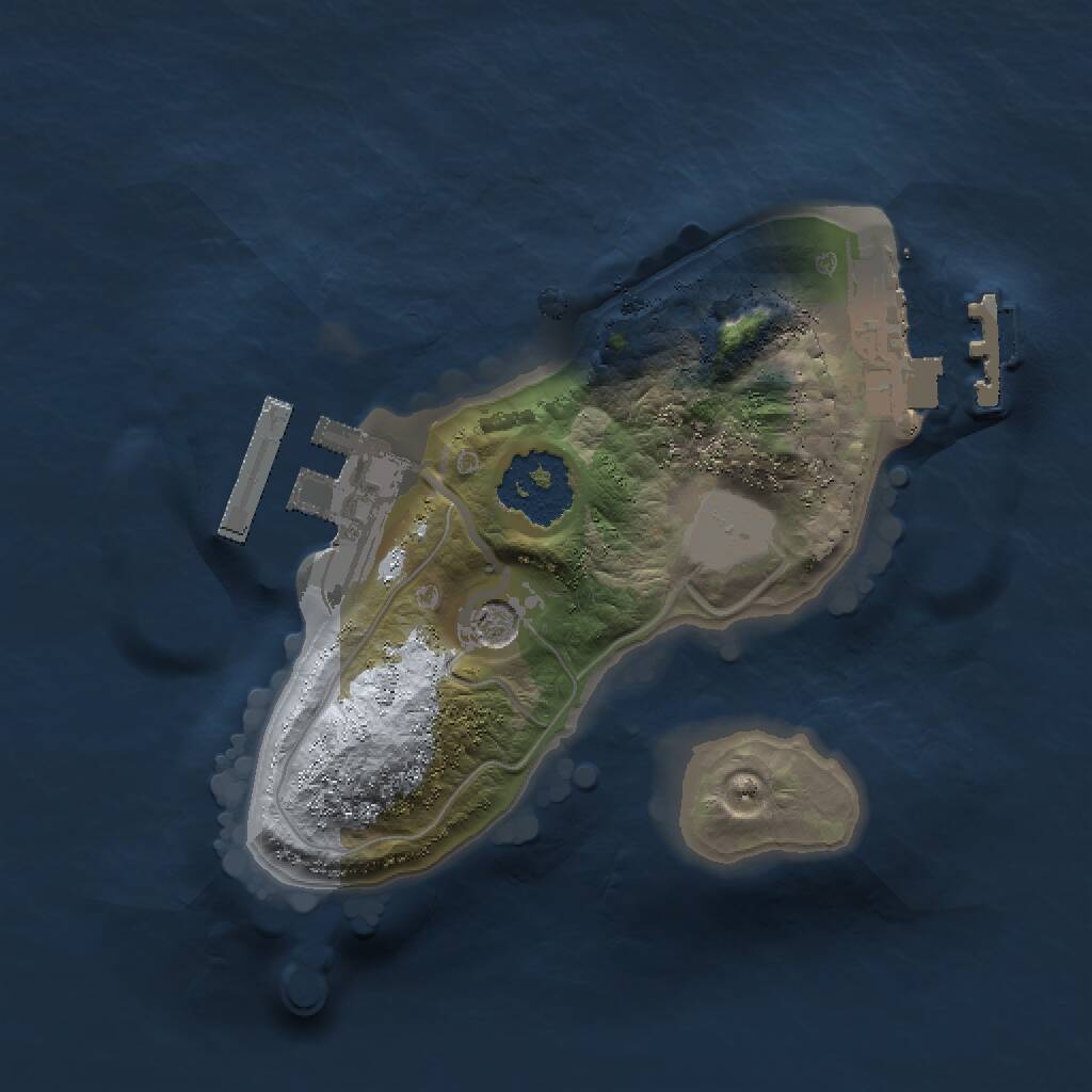 Rust Map: Procedural Map, Size: 1500, Seed: 1272301, 4 Monuments