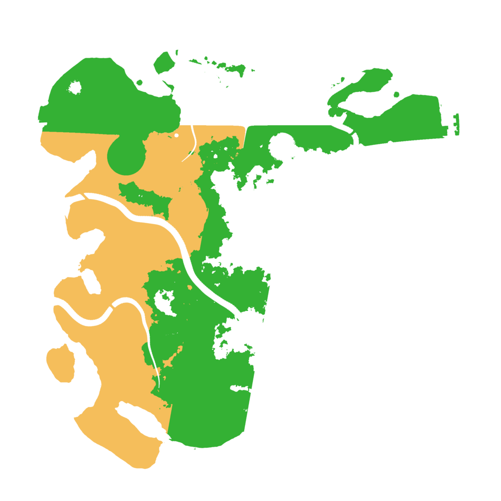 Biome Rust Map: Procedural Map, Size: 3500, Seed: 411921689