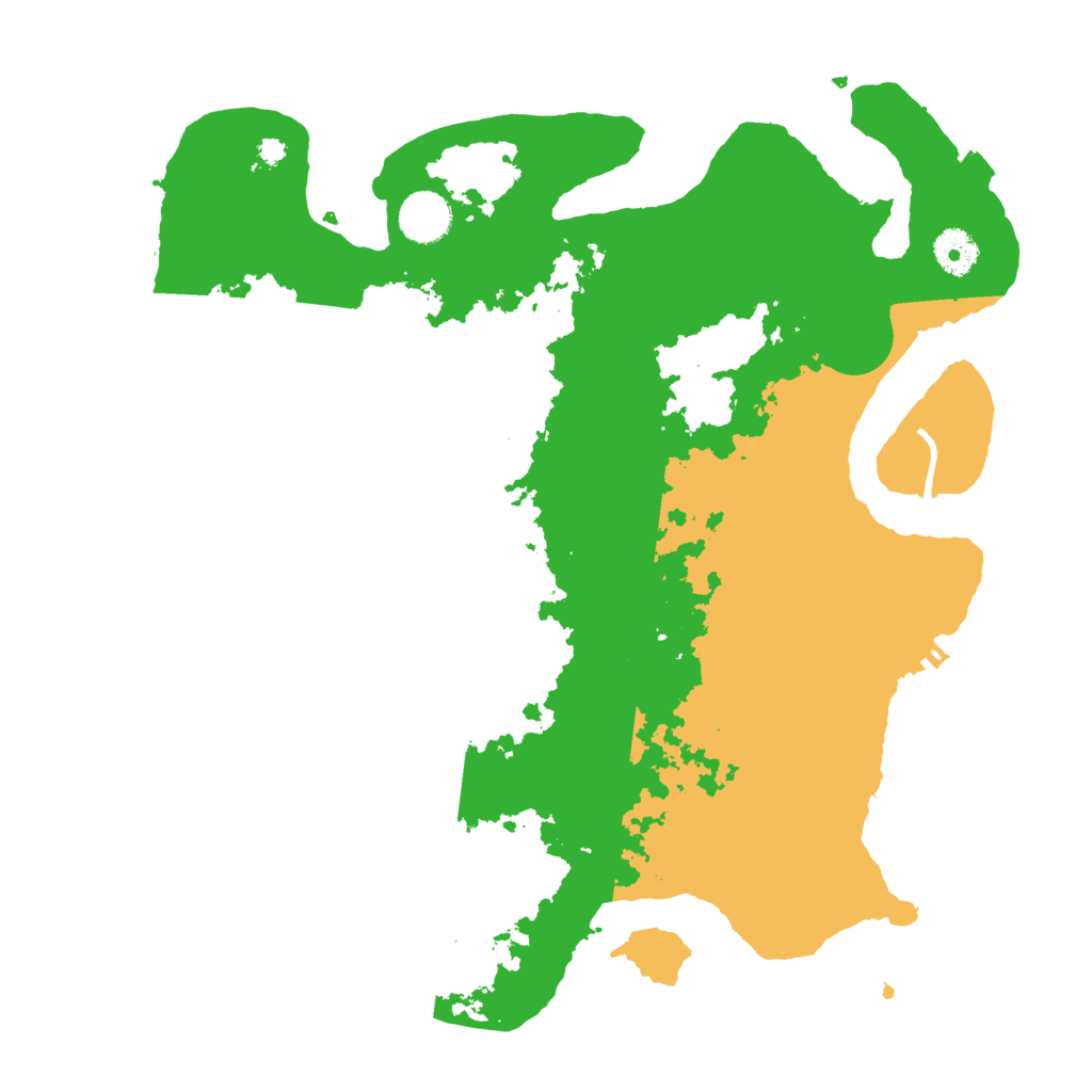 Biome Rust Map: Procedural Map, Size: 3700, Seed: 974081549