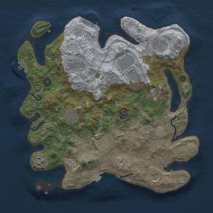 Thumbnail Rust Map: Procedural Map, Size: 3500, Seed: 1956536868, 18 Monuments