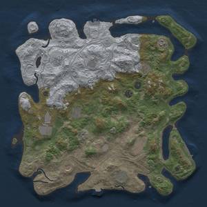 Thumbnail Rust Map: Procedural Map, Size: 4250, Seed: 502311977, 19 Monuments