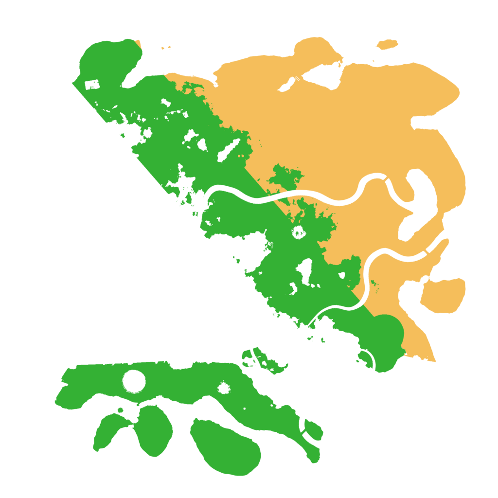 Biome Rust Map: Procedural Map, Size: 3800, Seed: 60726896
