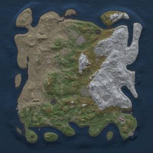 Thumbnail Rust Map: Procedural Map, Size: 4250, Seed: 1290181, 18 Monuments