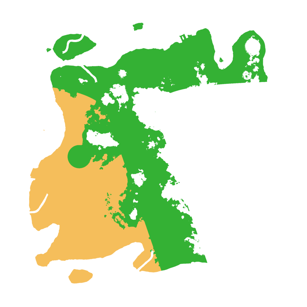 Biome Rust Map: Procedural Map, Size: 3500, Seed: 456723325