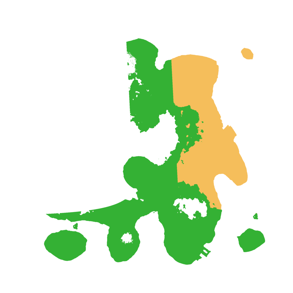 Biome Rust Map: Procedural Map, Size: 2500, Seed: 1788932416