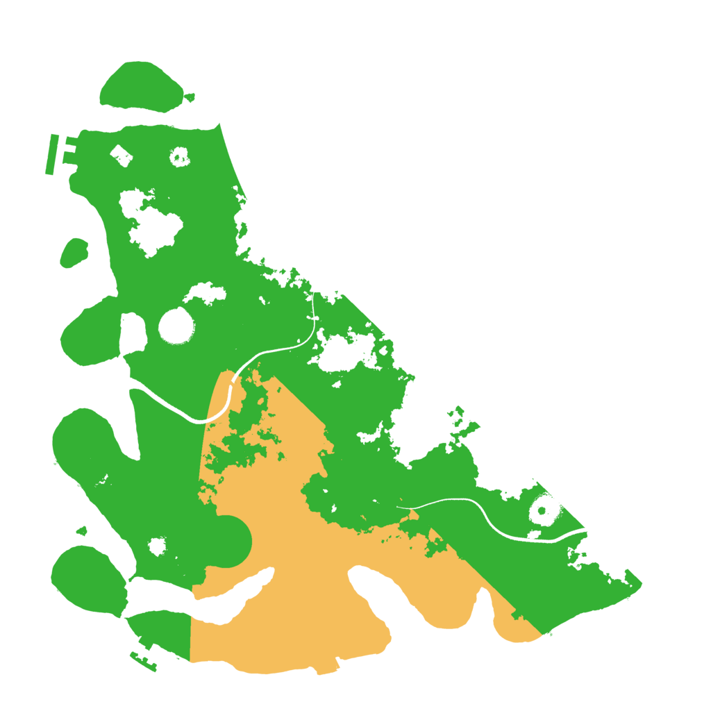 Biome Rust Map: Procedural Map, Size: 3550, Seed: 802027941