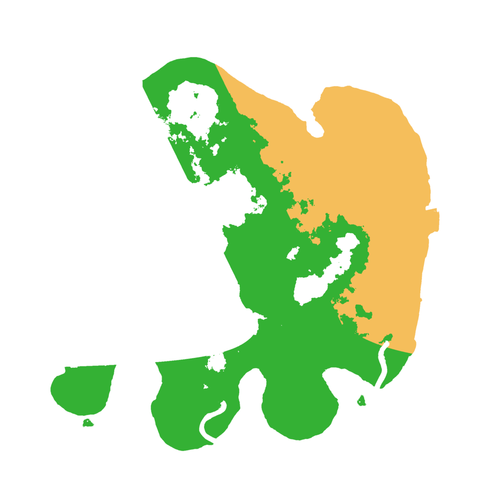 Biome Rust Map: Procedural Map, Size: 2500, Seed: 509495254