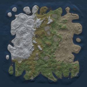 Thumbnail Rust Map: Procedural Map, Size: 4500, Seed: 1386567746, 19 Monuments