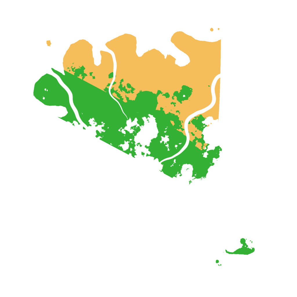 Biome Rust Map: Procedural Map, Size: 3550, Seed: 18654744
