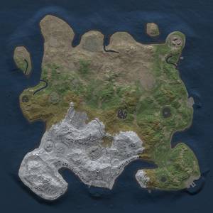 Thumbnail Rust Map: Procedural Map, Size: 3198, Seed: 2147483647, 14 Monuments