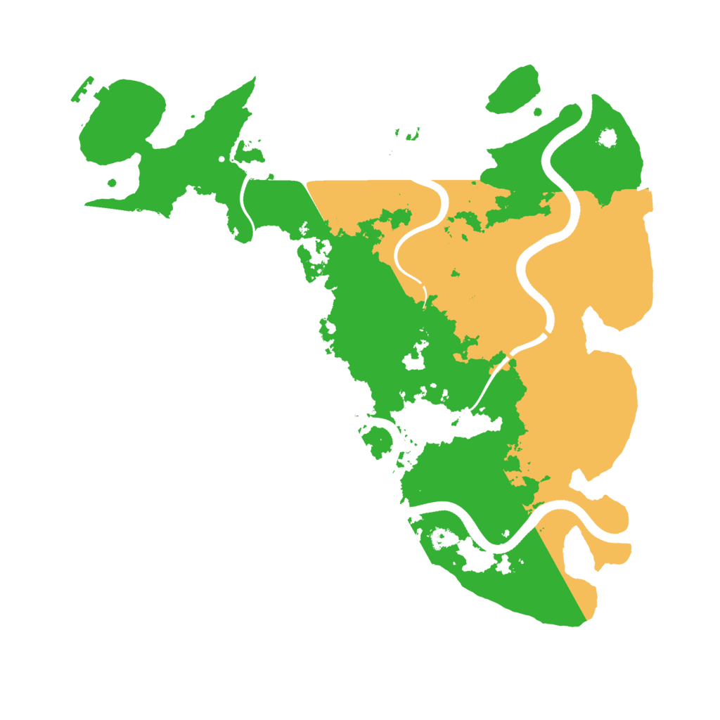 Biome Rust Map: Procedural Map, Size: 3500, Seed: 891467625