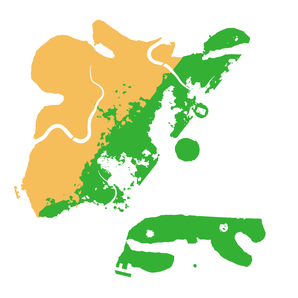 Biome Rust Map: Procedural Map, Size: 3500, Seed: 42960606