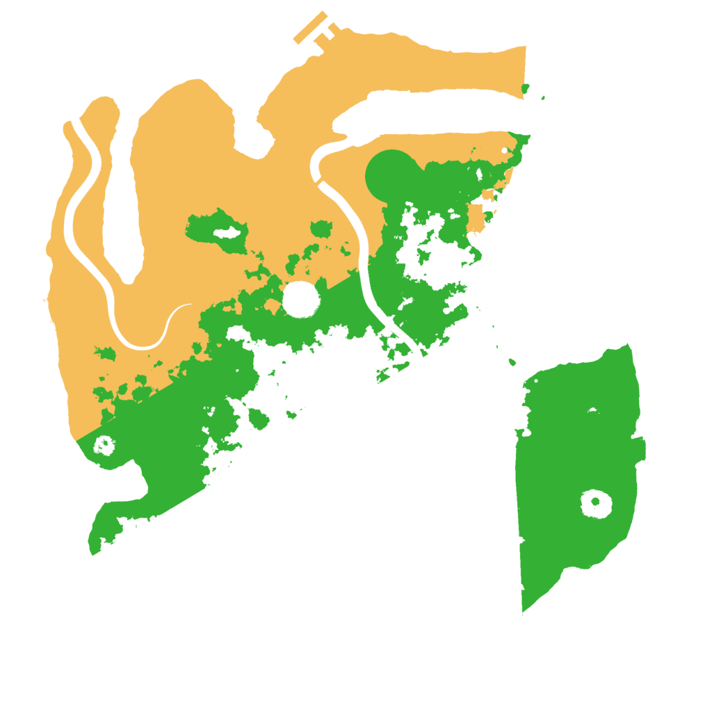 Biome Rust Map: Procedural Map, Size: 3500, Seed: 366271102
