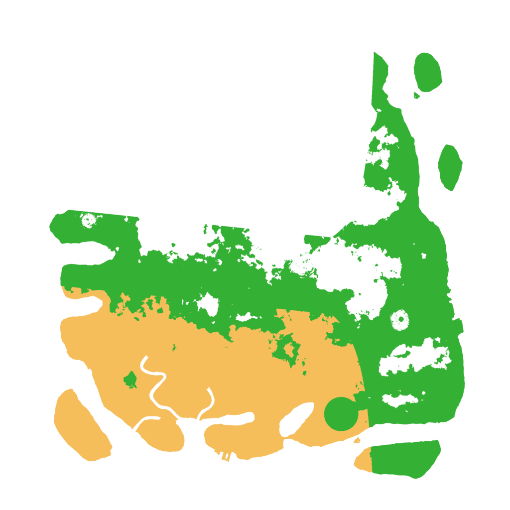 Biome Rust Map: Procedural Map, Size: 3950, Seed: 45487799