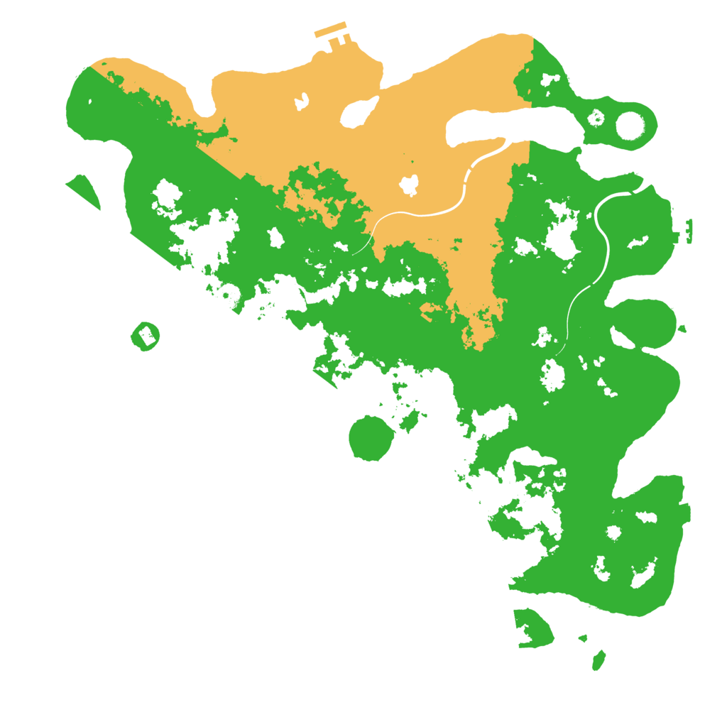 Biome Rust Map: Procedural Map, Size: 4500, Seed: 2089671279