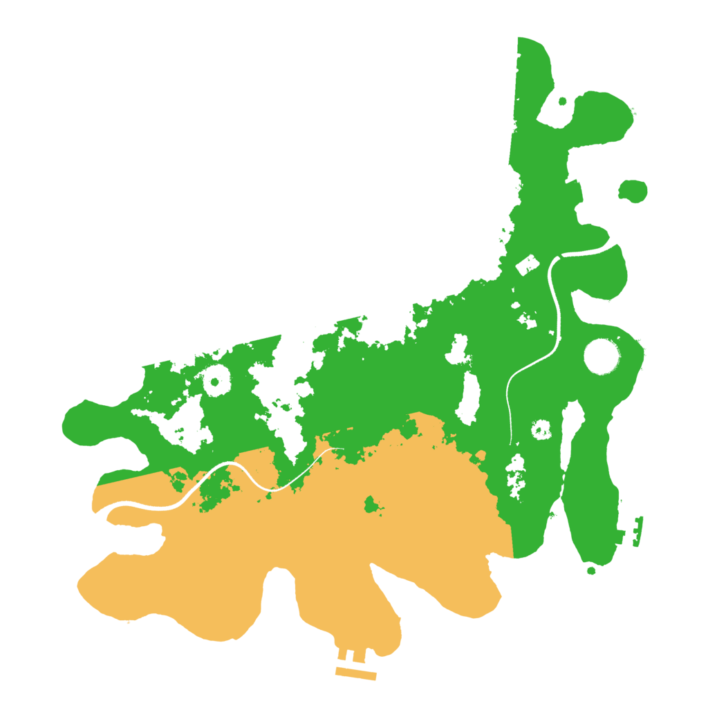 Biome Rust Map: Procedural Map, Size: 3500, Seed: 94864883