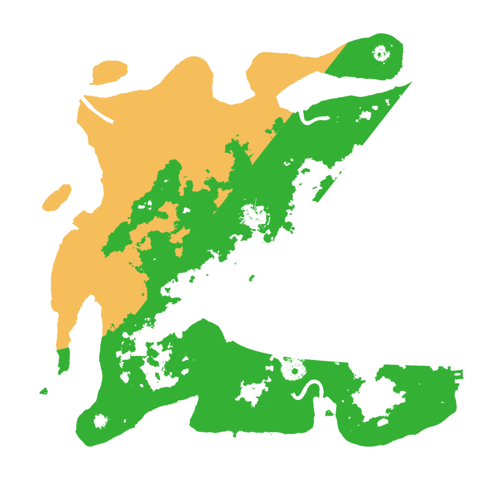 Biome Rust Map: Procedural Map, Size: 3250, Seed: 54587