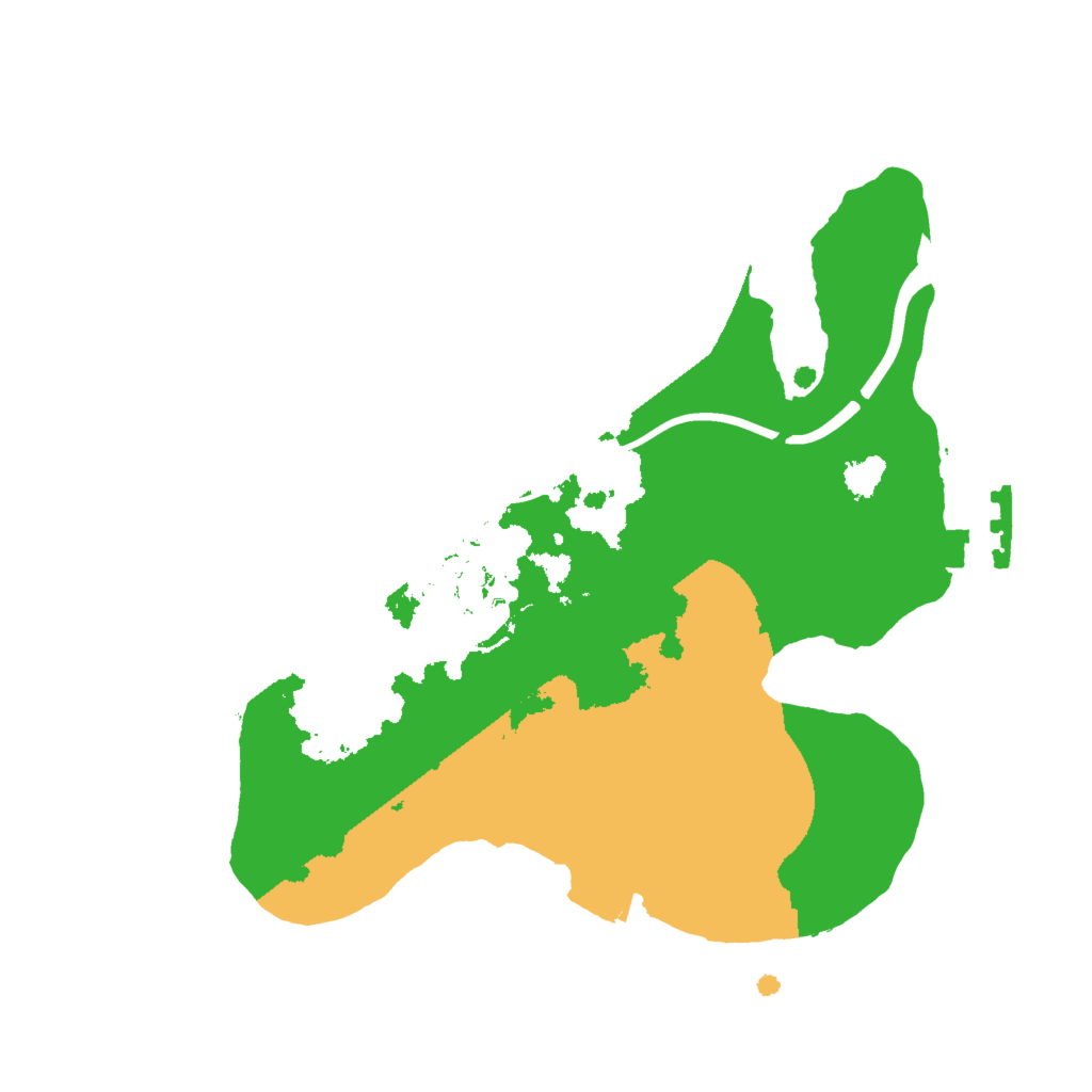 Biome Rust Map: Procedural Map, Size: 2000, Seed: 5038296