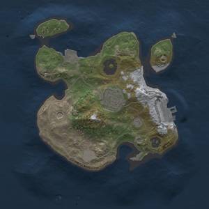 Thumbnail Rust Map: Procedural Map, Size: 2000, Seed: 1250264550, 6 Monuments