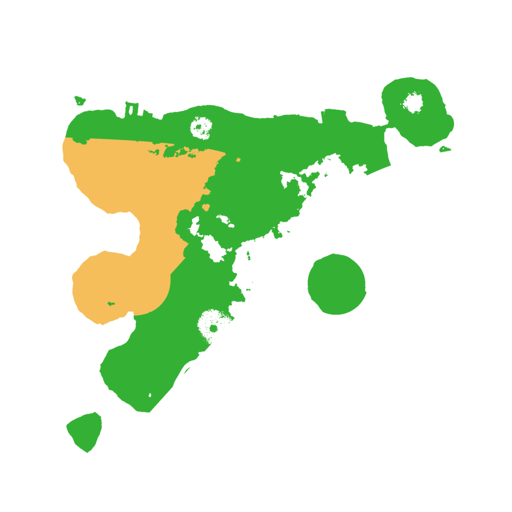 Biome Rust Map: Procedural Map, Size: 2400, Seed: 1106841627