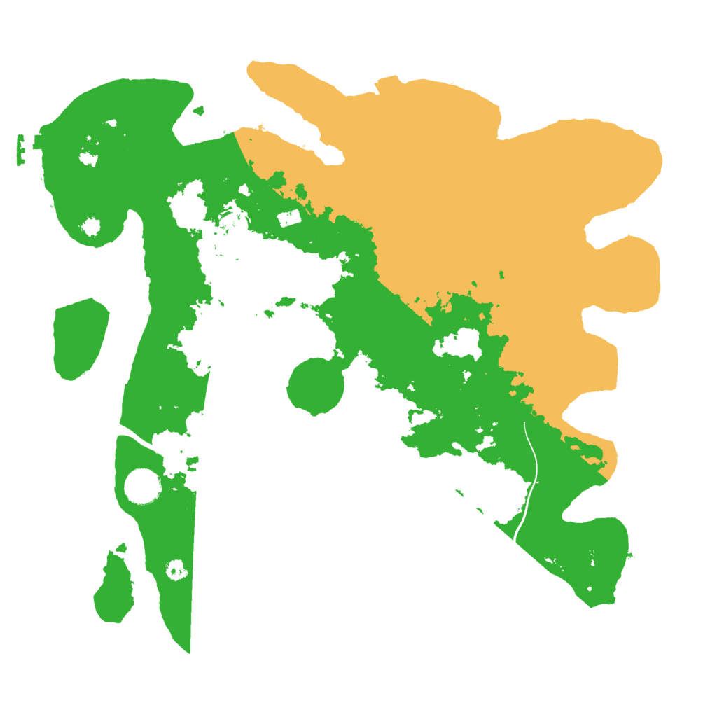 Biome Rust Map: Procedural Map, Size: 3500, Seed: 28213676