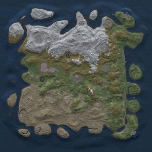 Thumbnail Rust Map: Procedural Map, Size: 4250, Seed: 1250060874, 18 Monuments