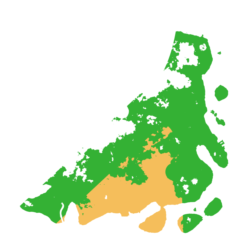 Biome Rust Map: Procedural Map, Size: 3700, Seed: 2033249114