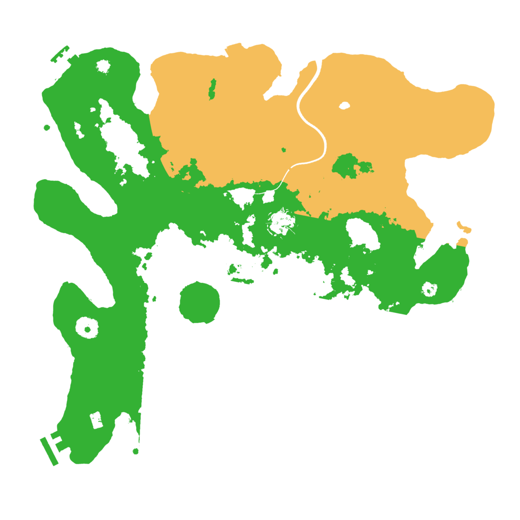 Biome Rust Map: Procedural Map, Size: 3500, Seed: 2002918523