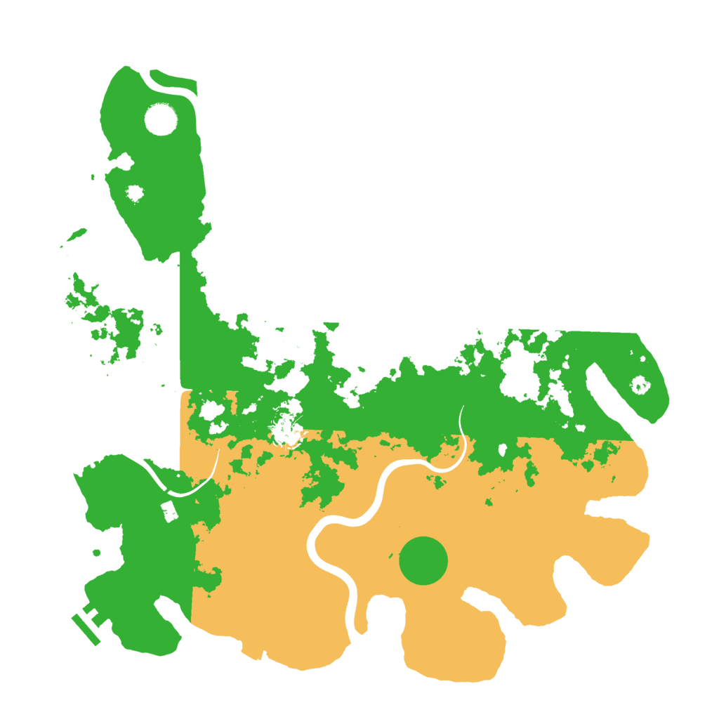 Biome Rust Map: Procedural Map, Size: 3900, Seed: 17795129