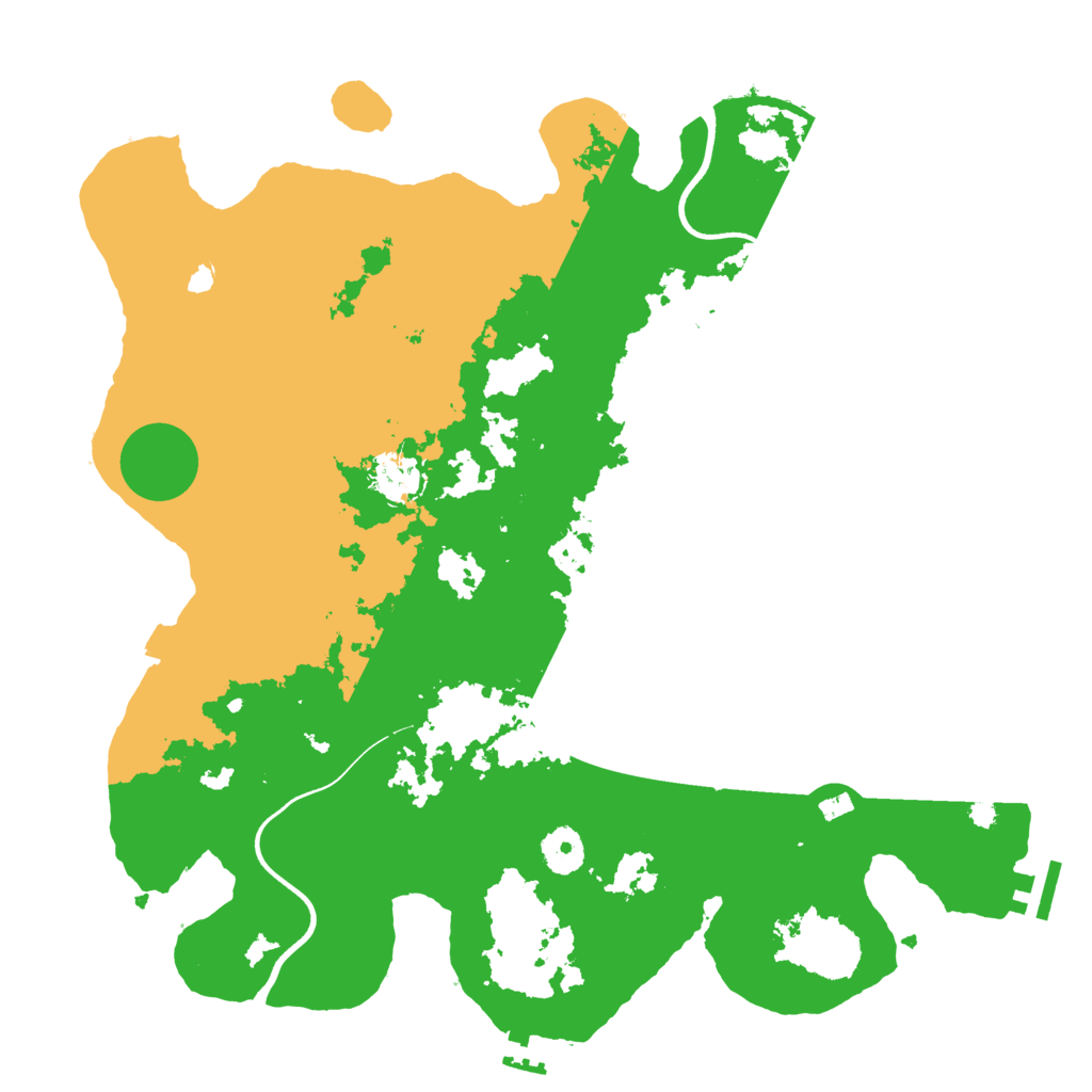 Biome Rust Map: Procedural Map, Size: 3700, Seed: 1636831786