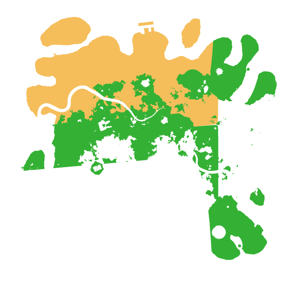 Biome Rust Map: Procedural Map, Size: 3900, Seed: 58877753