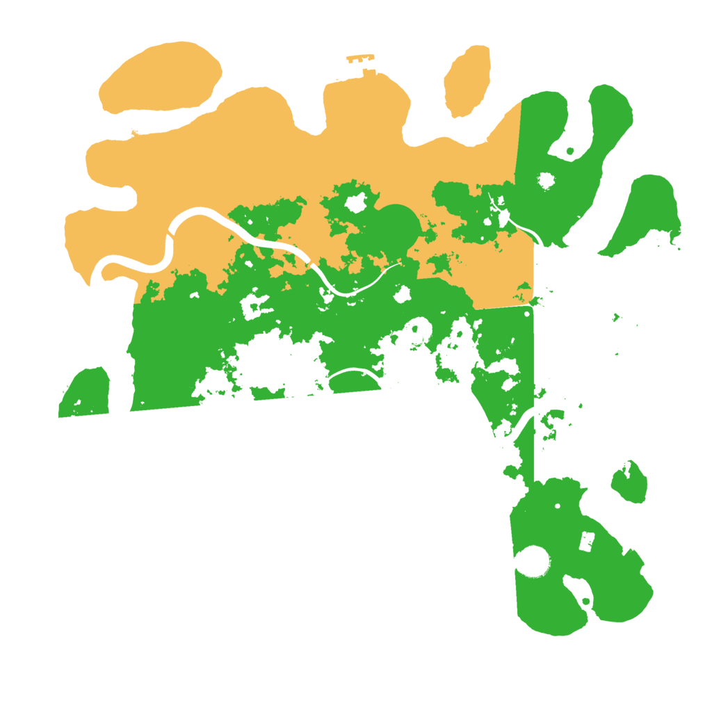 Biome Rust Map: Procedural Map, Size: 3900, Seed: 58877753