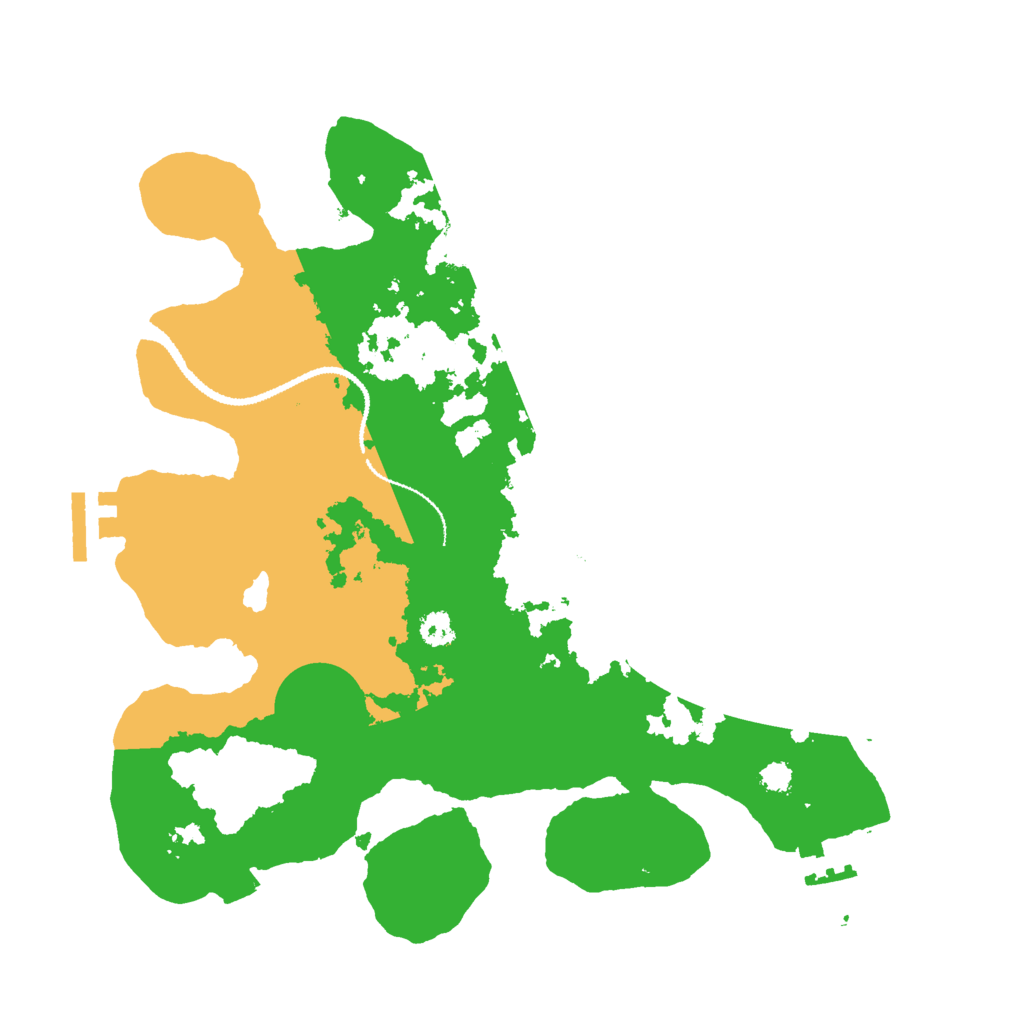 Biome Rust Map: Procedural Map, Size: 3000, Seed: 4322