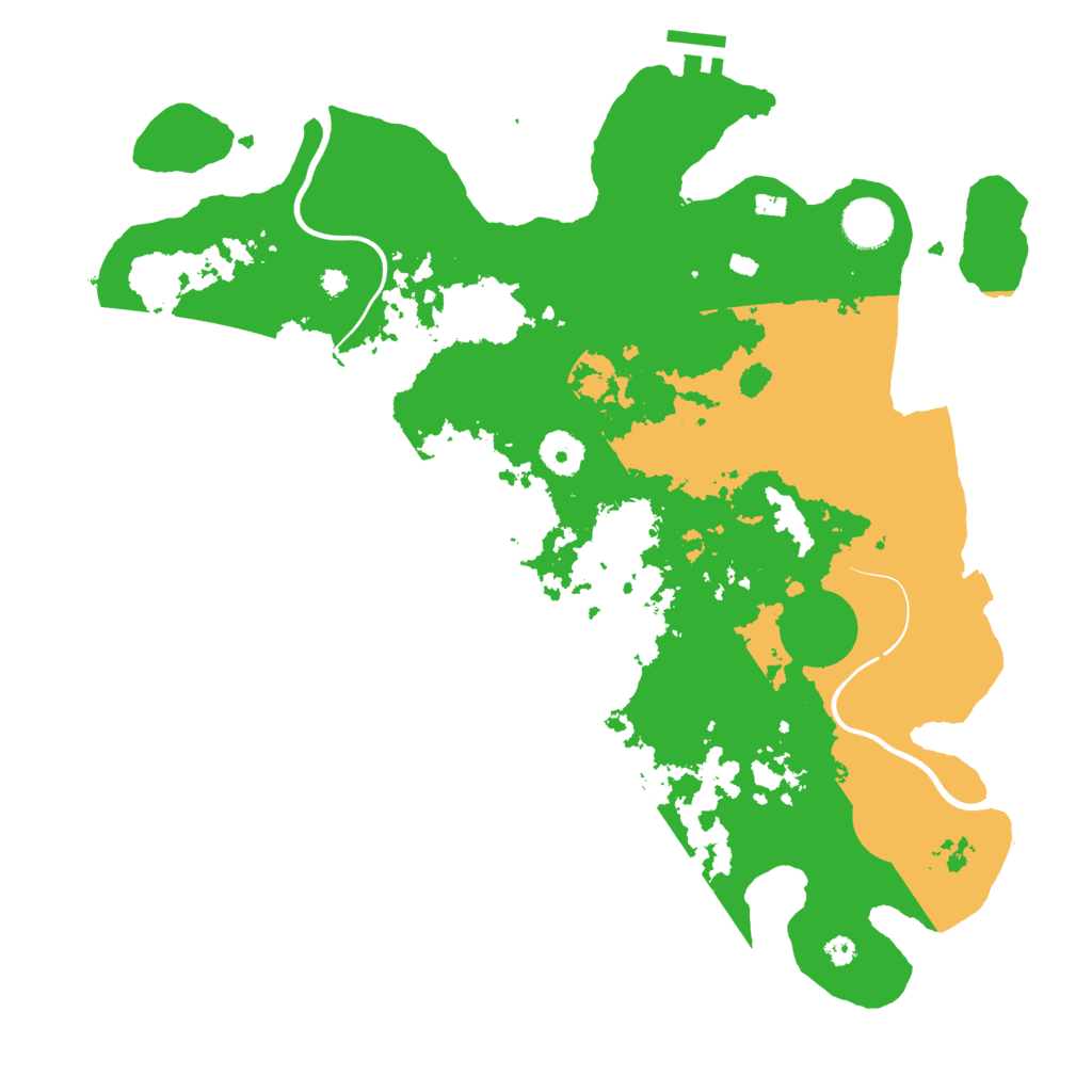 Biome Rust Map: Procedural Map, Size: 3750, Seed: 580204531