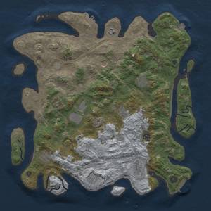 Thumbnail Rust Map: Procedural Map, Size: 4250, Seed: 669514598, 19 Monuments