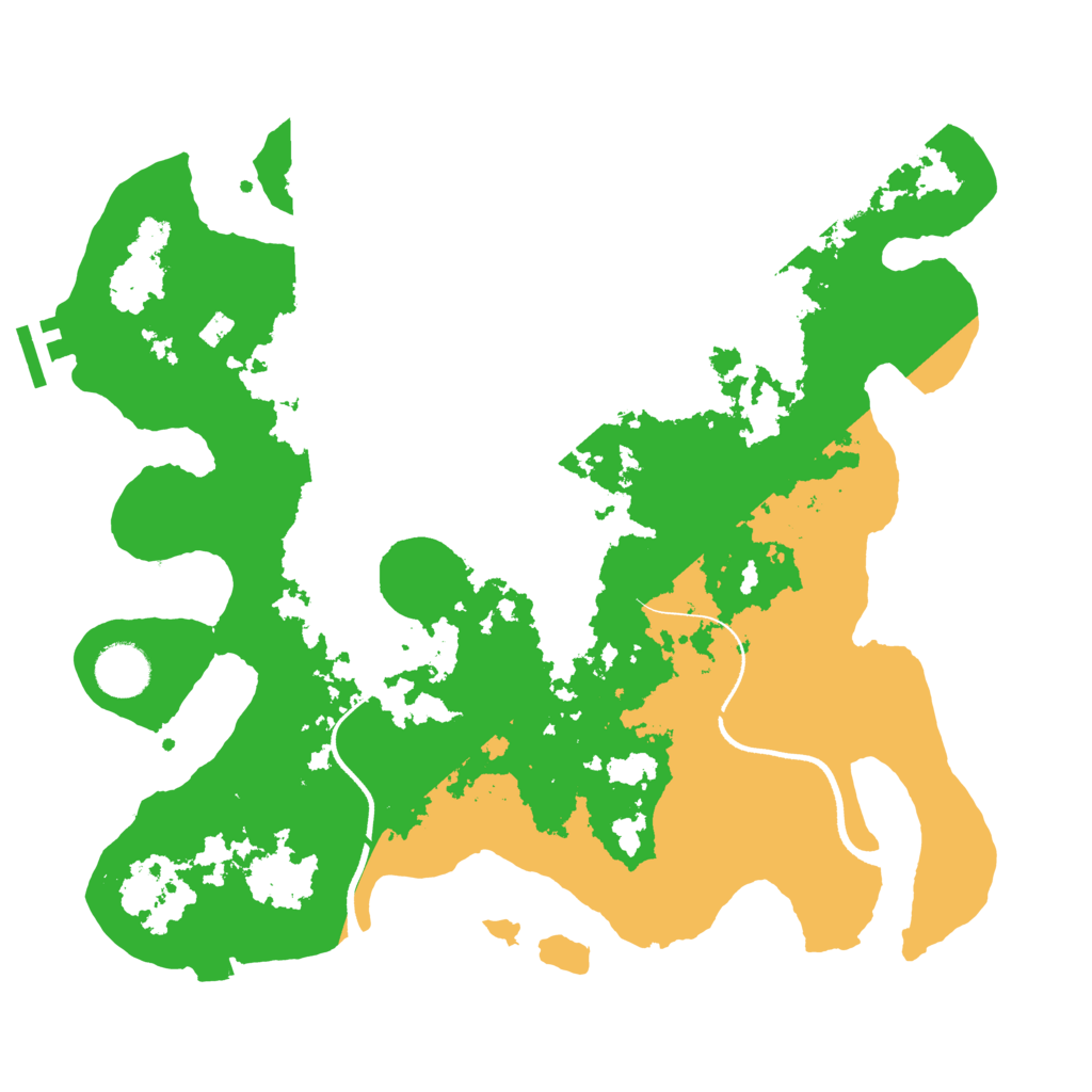 Biome Rust Map: Procedural Map, Size: 3500, Seed: 71359102