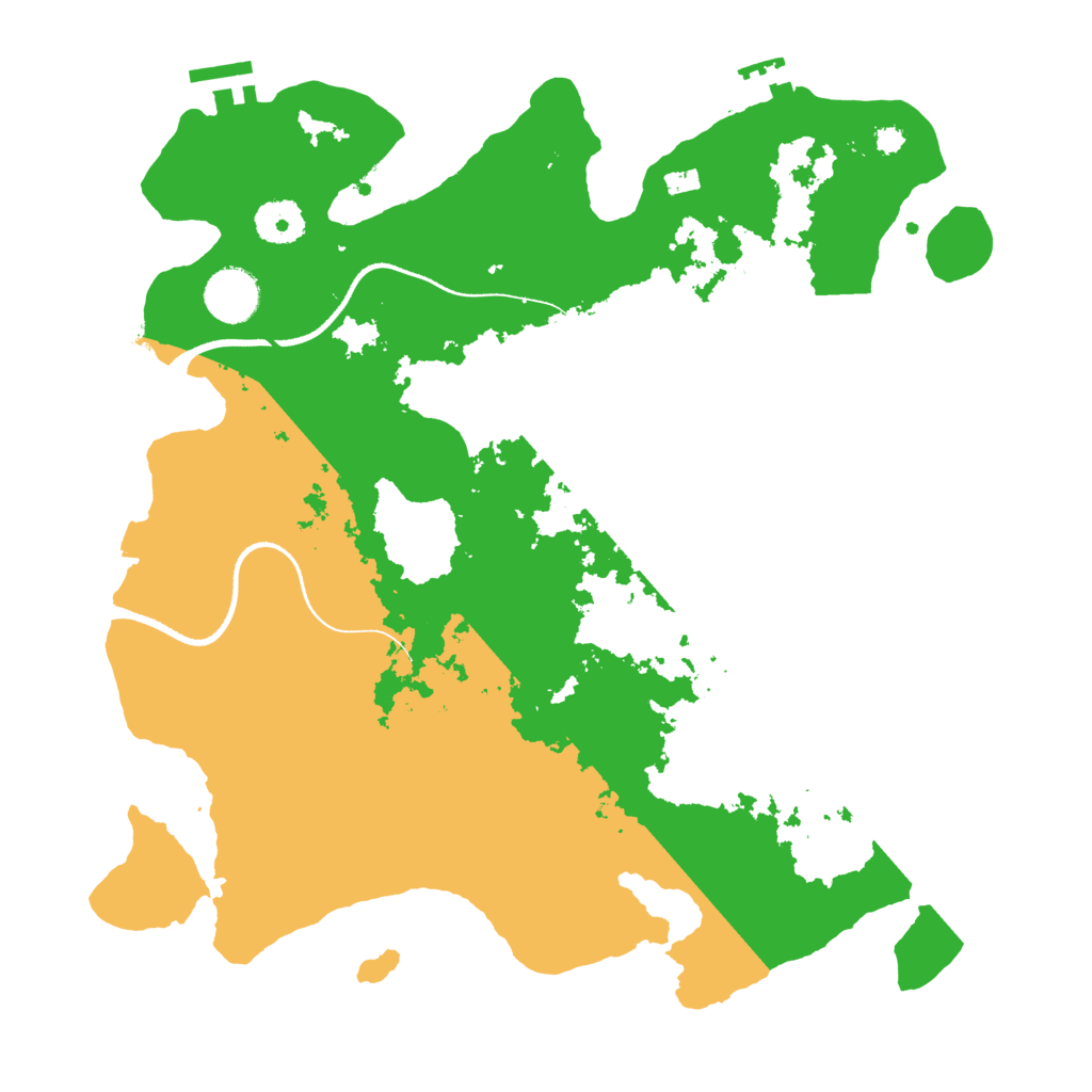 Biome Rust Map: Procedural Map, Size: 3500, Seed: 15245471