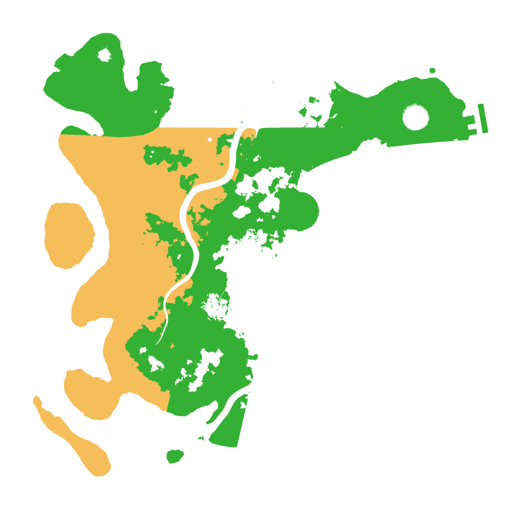 Biome Rust Map: Procedural Map, Size: 3500, Seed: 42596