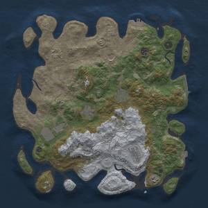 Thumbnail Rust Map: Procedural Map, Size: 4000, Seed: 751481247, 17 Monuments