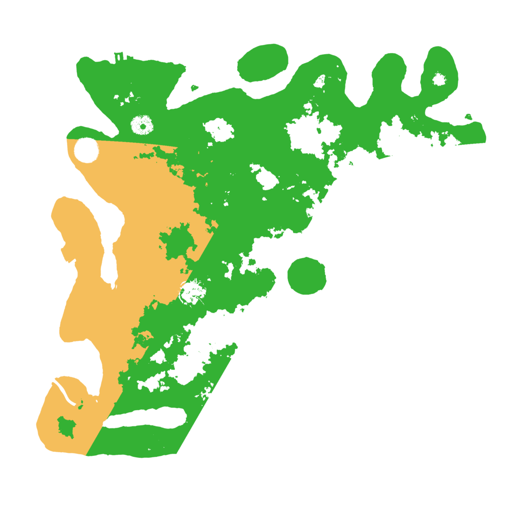 Biome Rust Map: Procedural Map, Size: 3700, Seed: 51889884